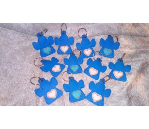 Stickdatei ITH - Schlüsselanhänger Engel Schutzengel - kostenlos für ehrenamtliche Sticker